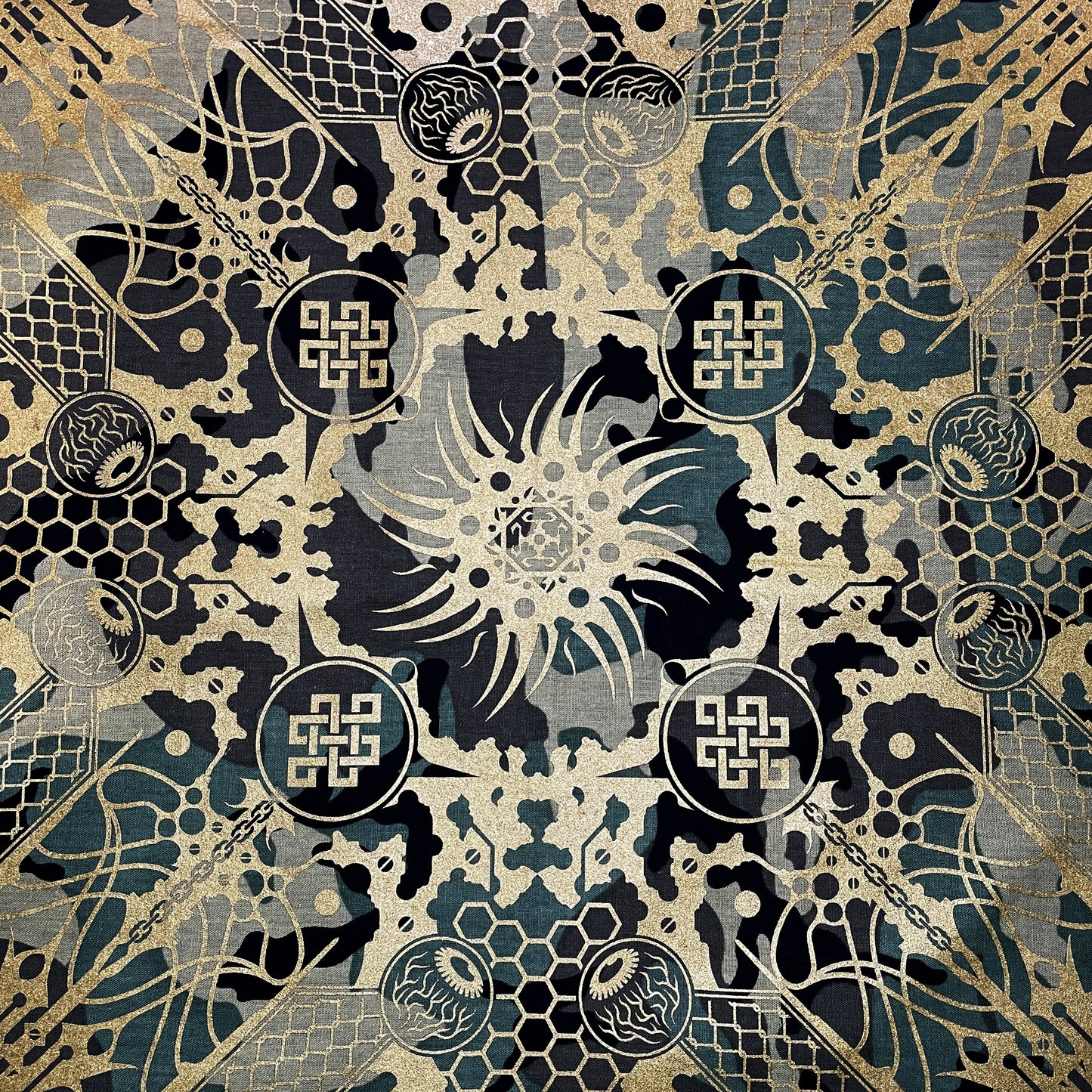 Biomechanical Mandala IV Bandana / Altar Cloth