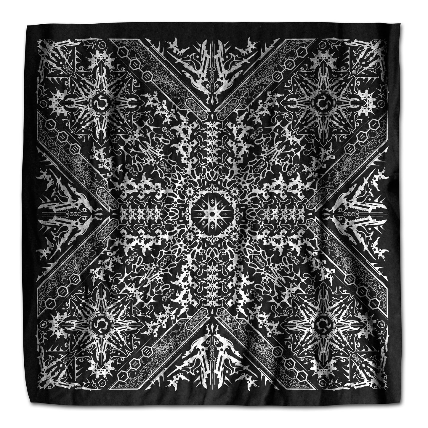 Biomechanical Mandala Bandana / Altar Cloth