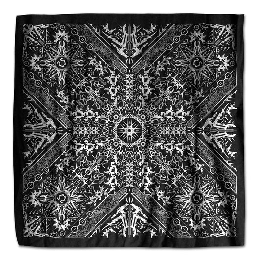 Biomechanical Mandala Bandana / Altar Cloth