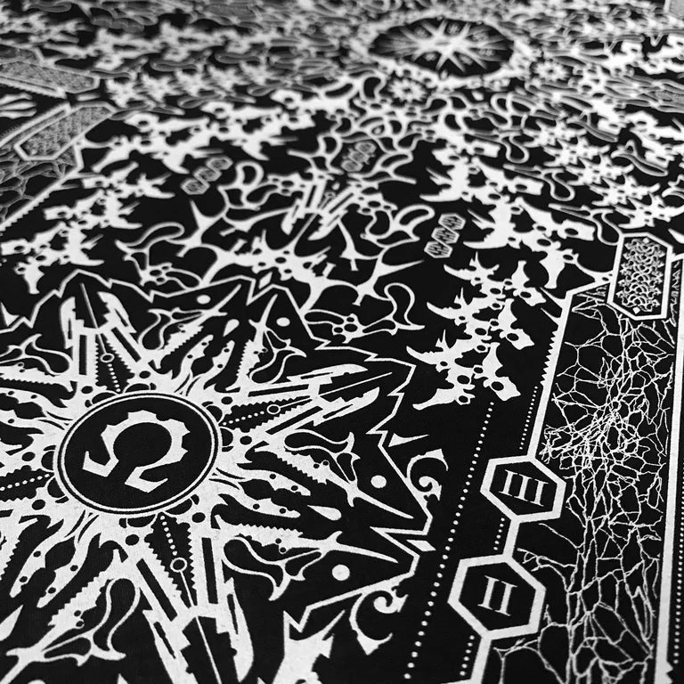 Biomechanical Mandala Bandana / Altar Cloth