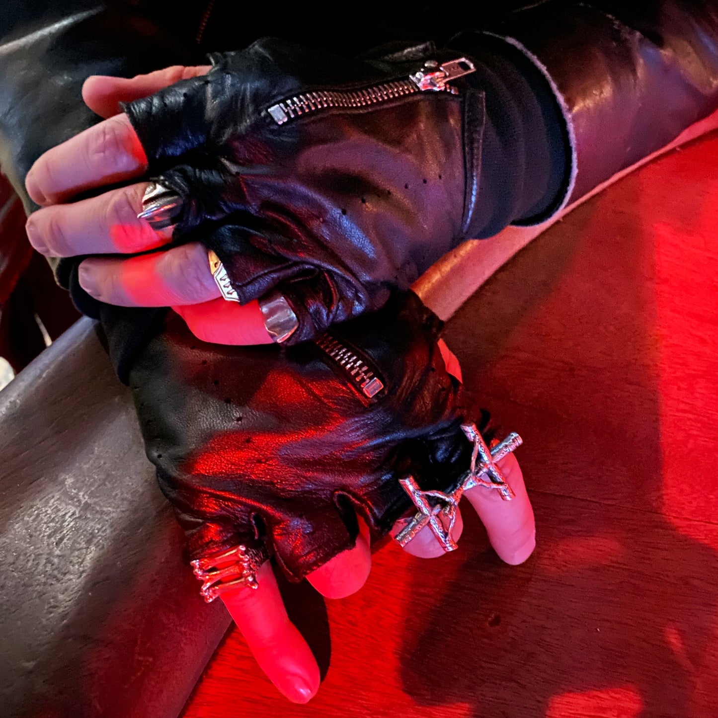 Conjoined Crucifix Ring - LG