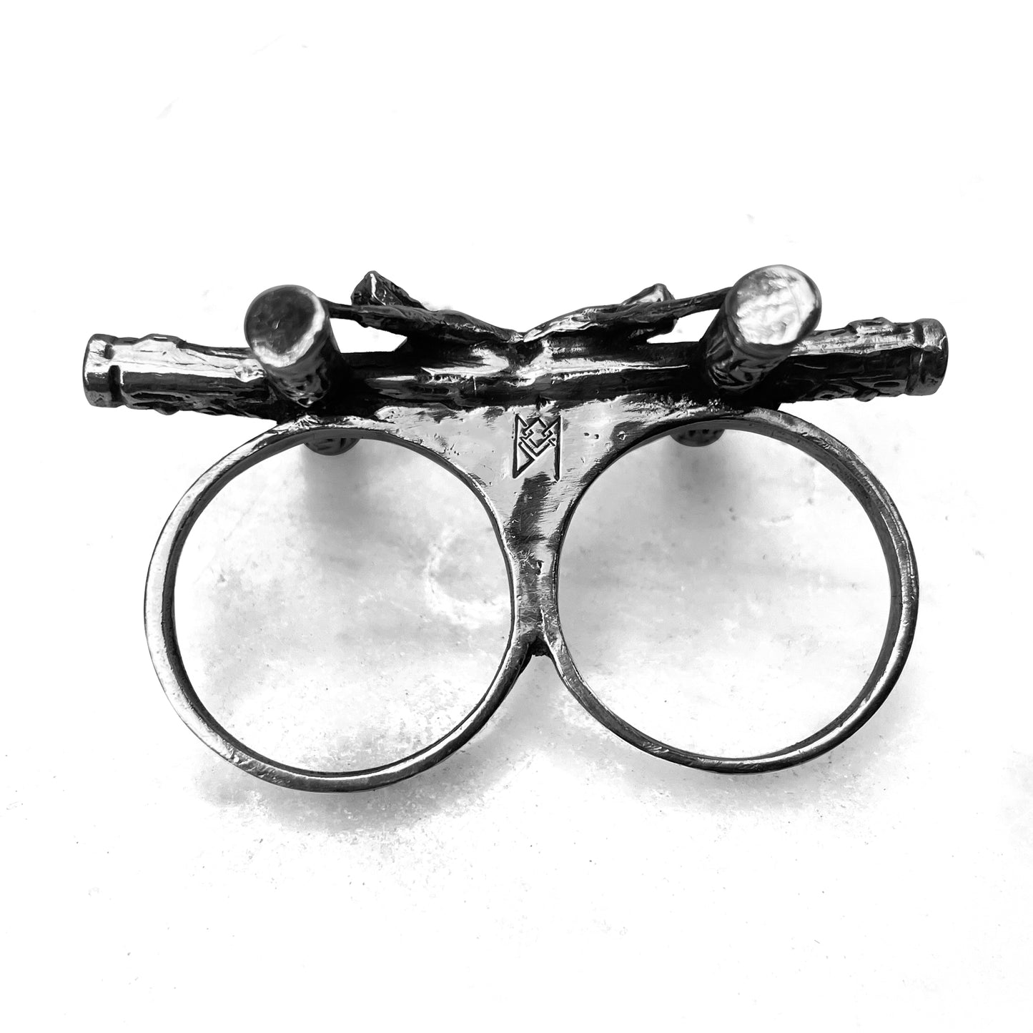 Conjoined Crucifix Ring - LG