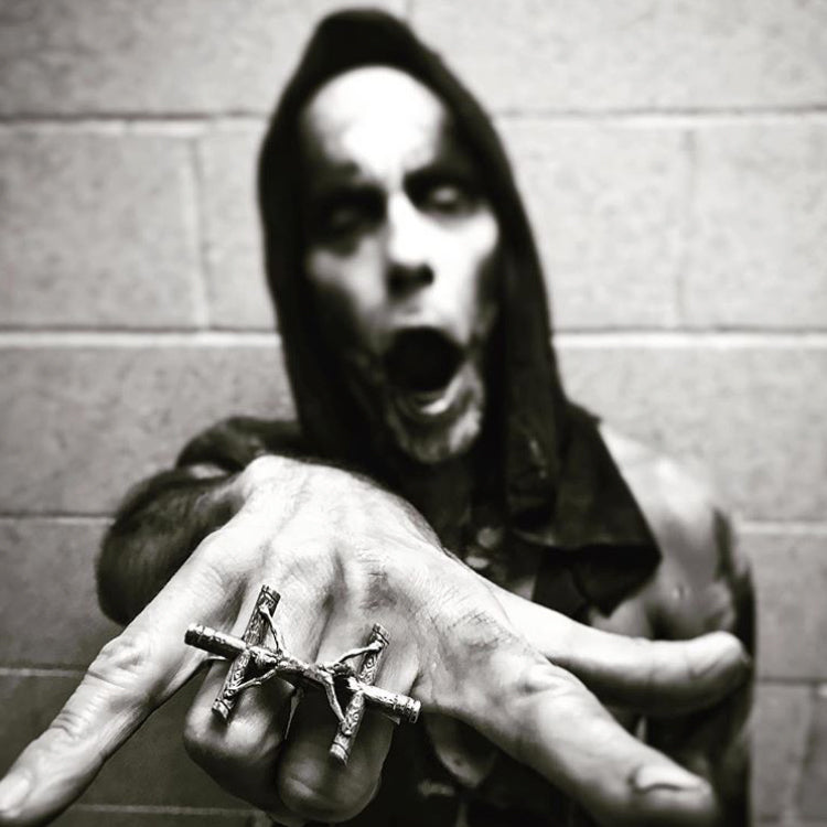 Conjoined Crucifix Ring - LG