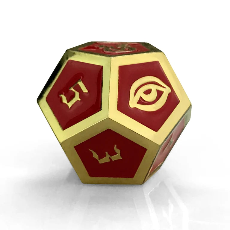 Red & Gold Oracle Die