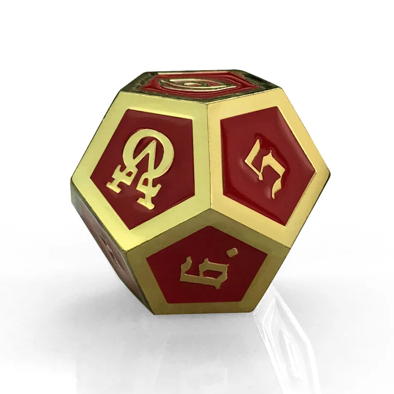 Red & Gold Oracle Die