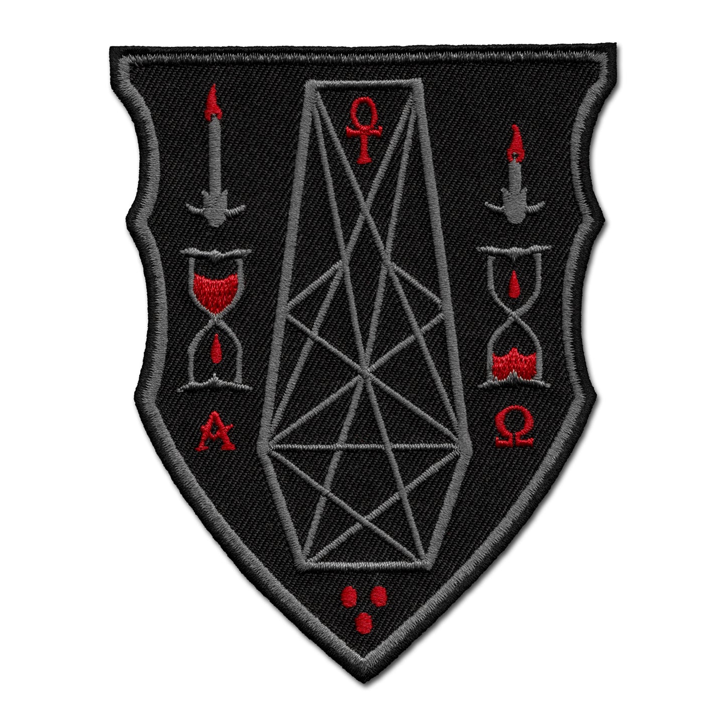 Pentacle Coffin Shield Patch