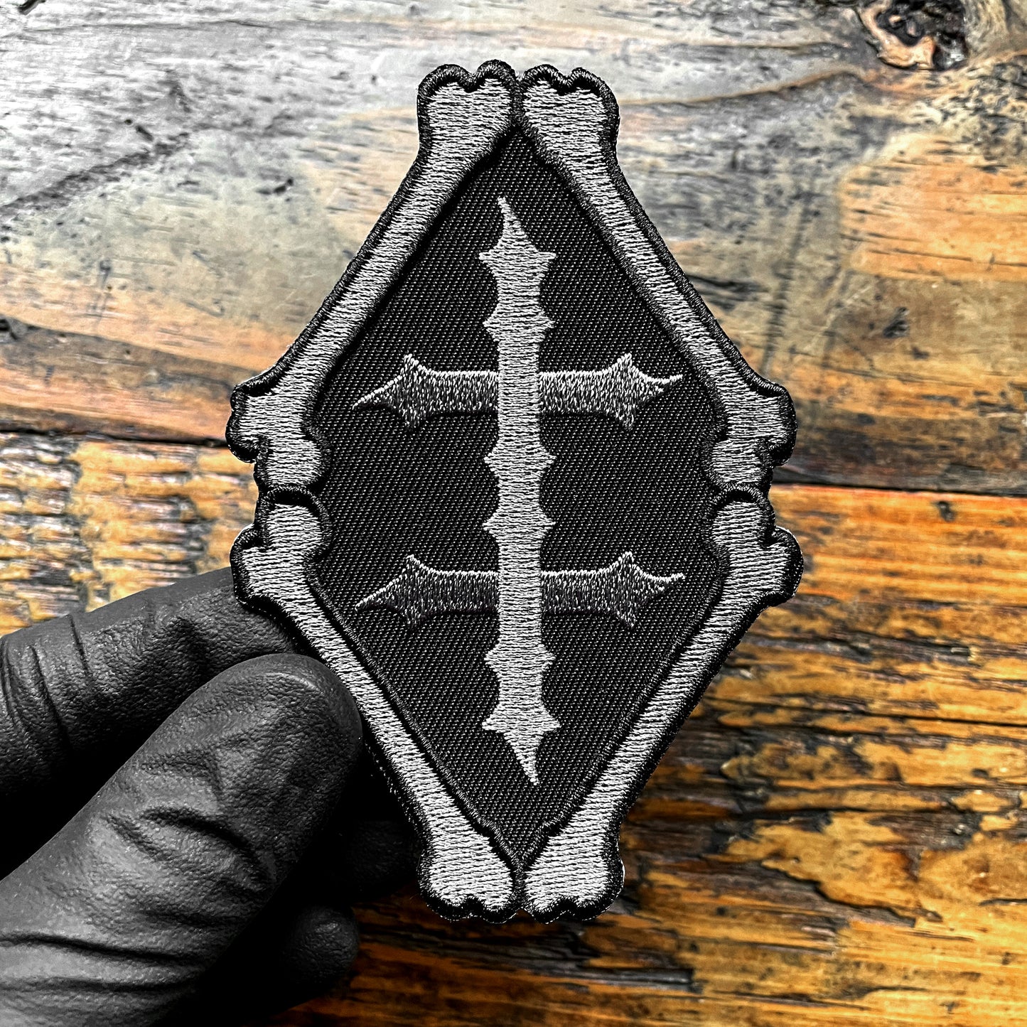 Conjoined Cross Bone Patch