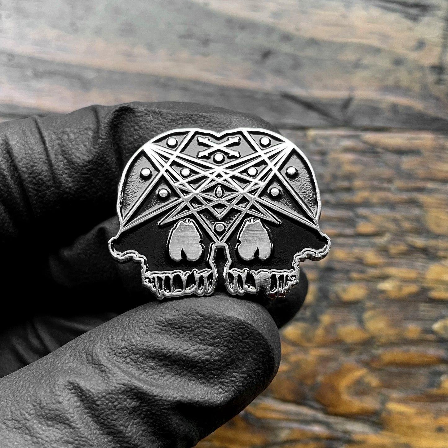 Conjoined Skull Pin