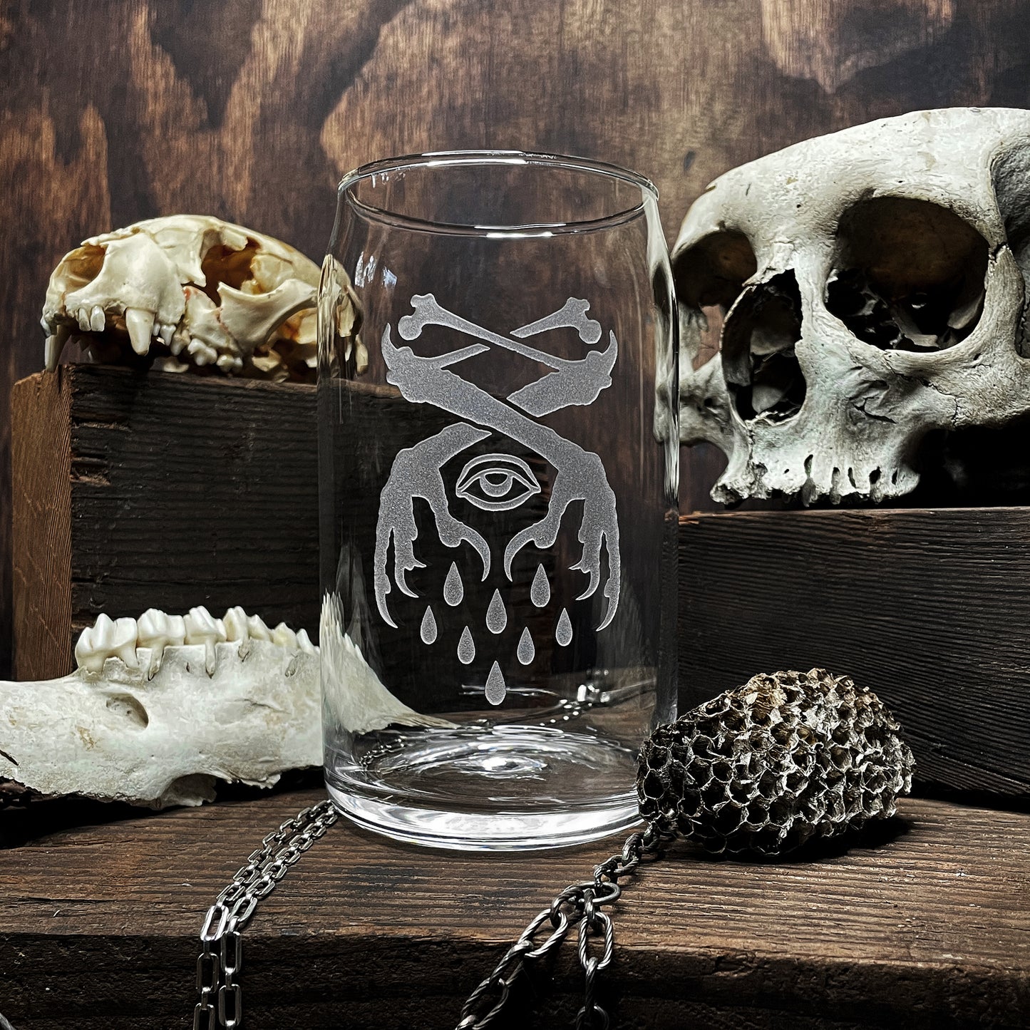 Occult Crow Claw Glass