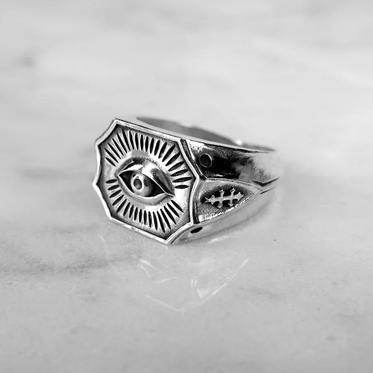 All-Seeing Eye Signet Ring LG