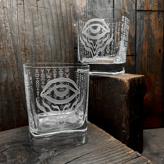 Eye Ov The Psychonaut Old Fashioned Glass