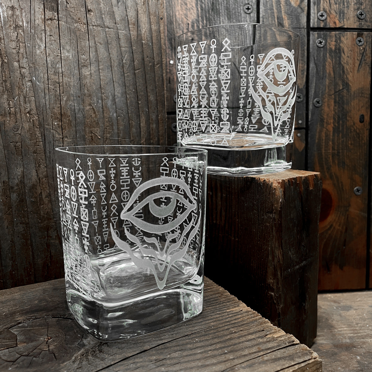 Eye Ov The Psychonaut Old Fashioned Glass