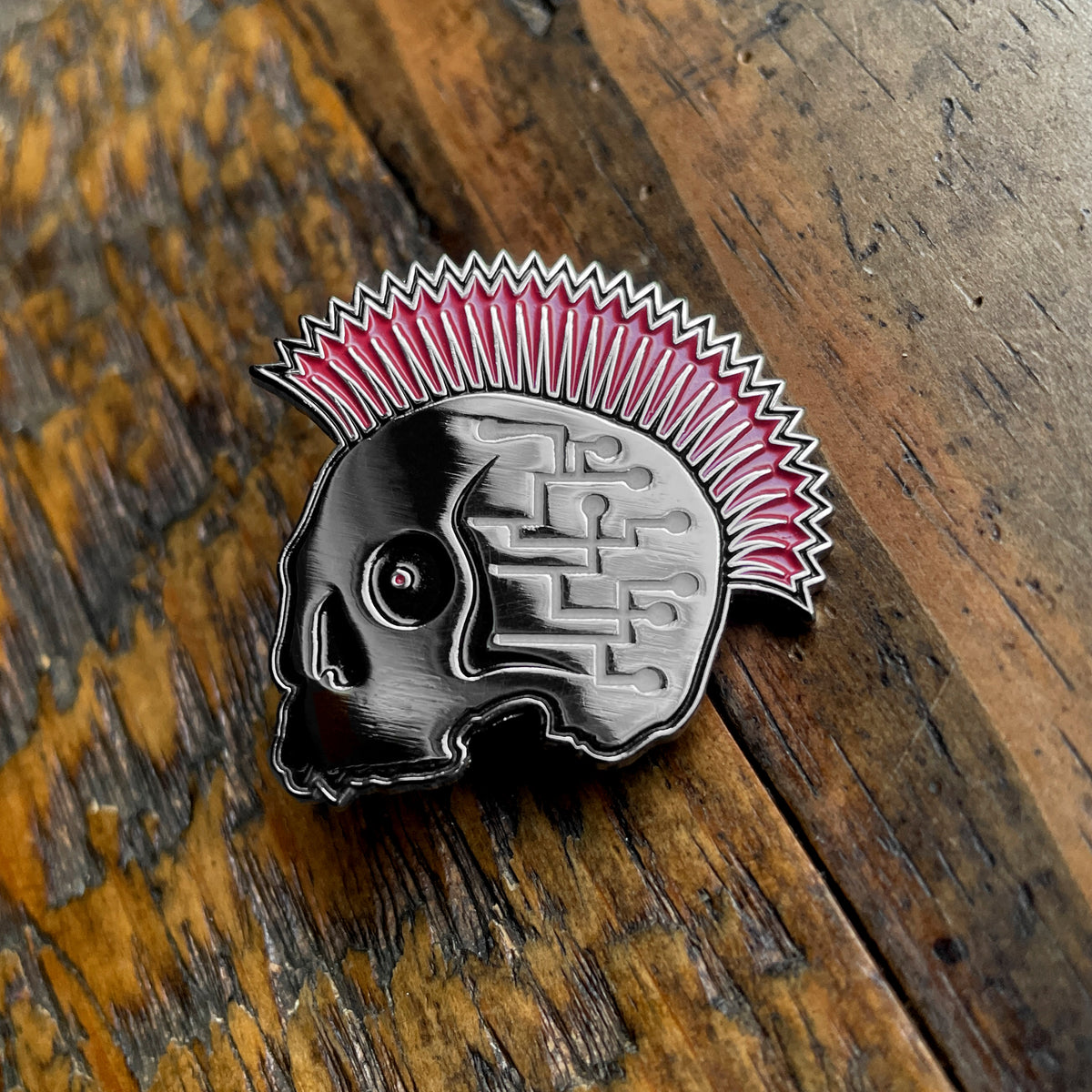 Low Quality Pin High Tech Low Life Pin - RED – Bird Ov Prey