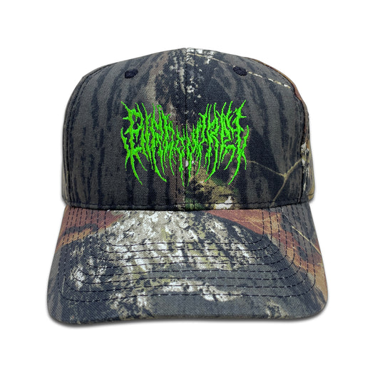 Green Logo Camo Hat