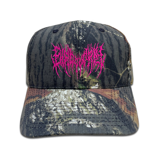 Magenta Logo Camo Hat