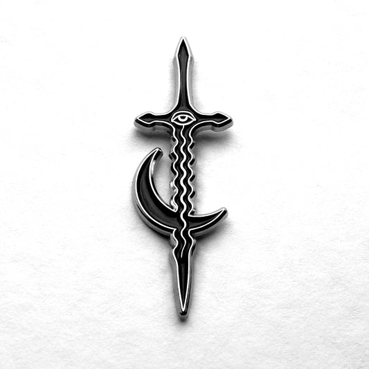 Dagger Moon Pin