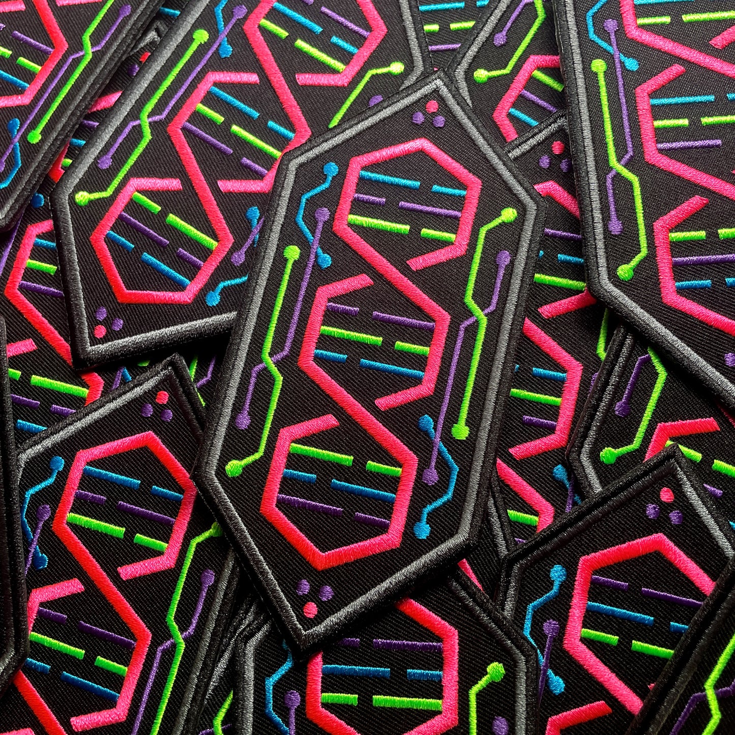 Neon Helix Patch