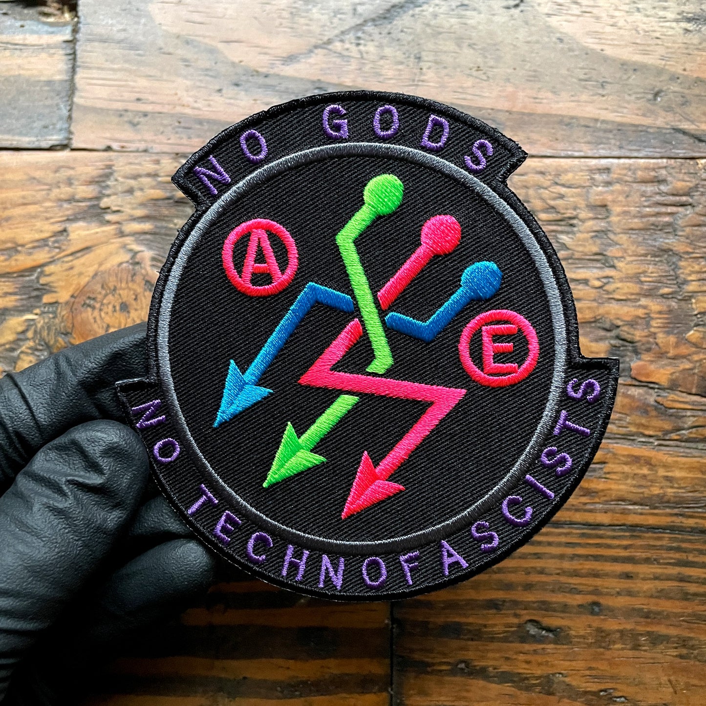 No TechnoFascists Patch NEON