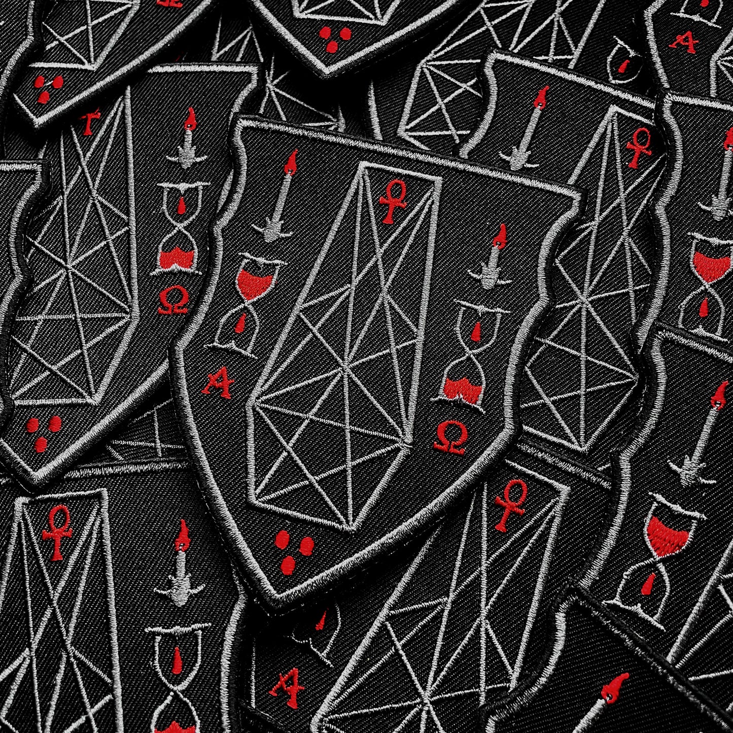 Pentacle Coffin Shield Patch