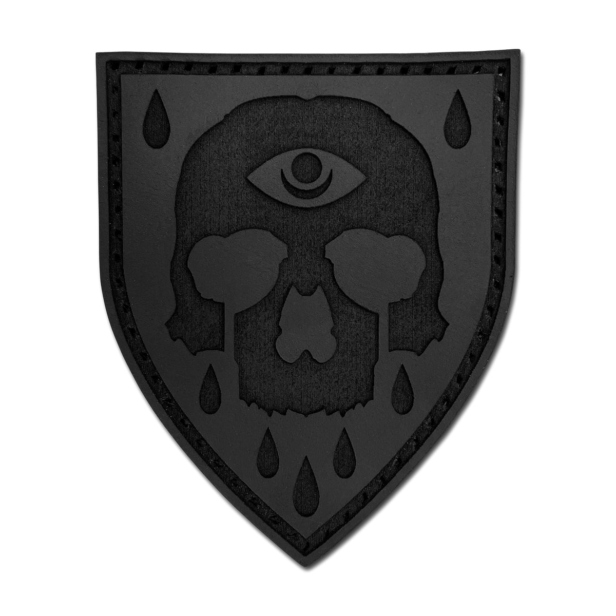 Plague Skull Leather Patch