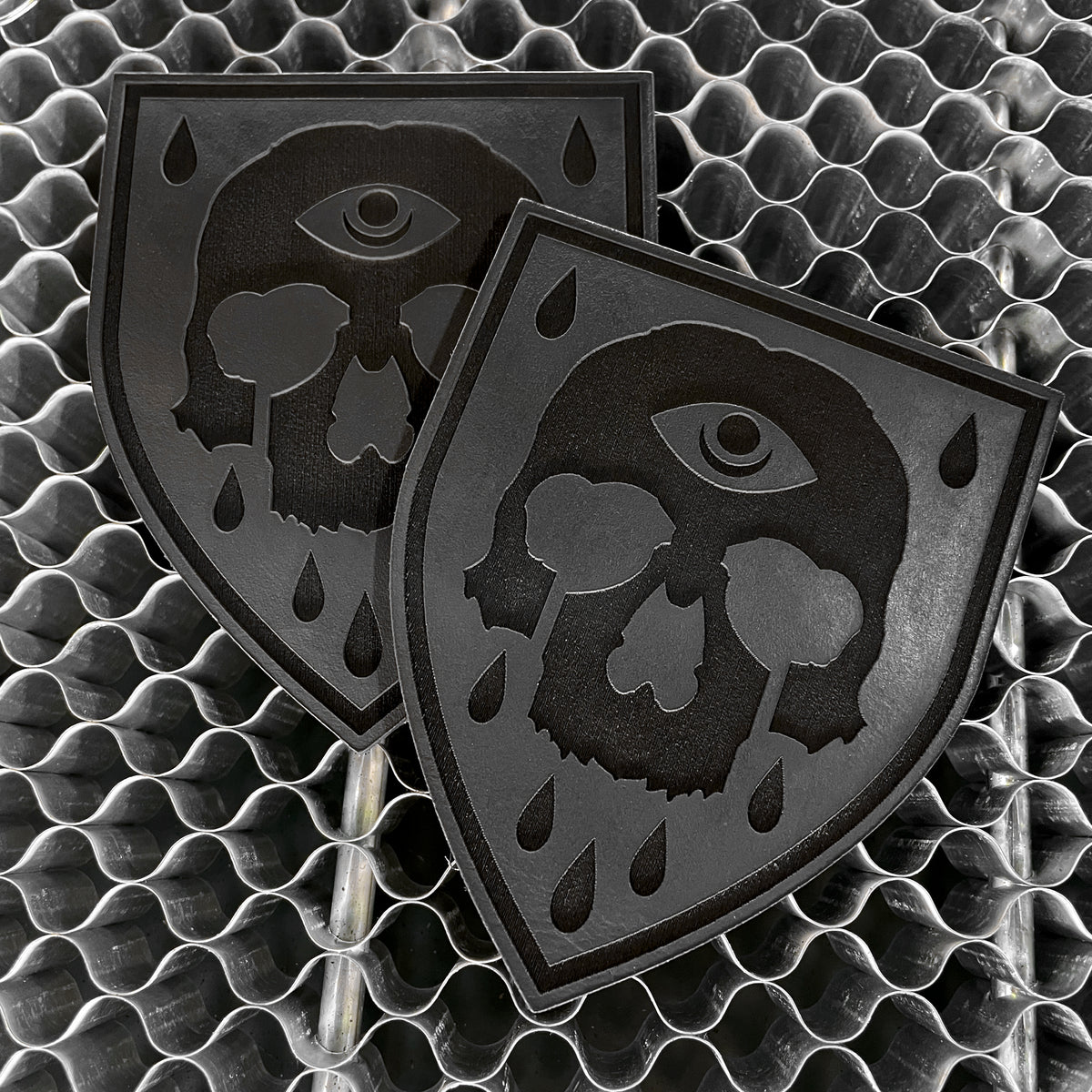 Plague Skull Leather Patch