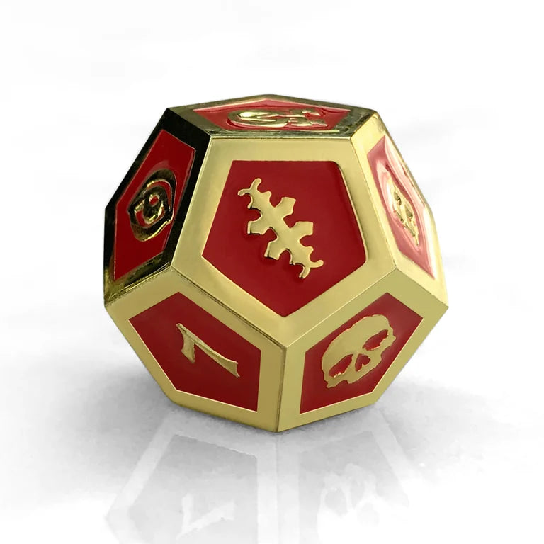 Red & Gold Oracle Die