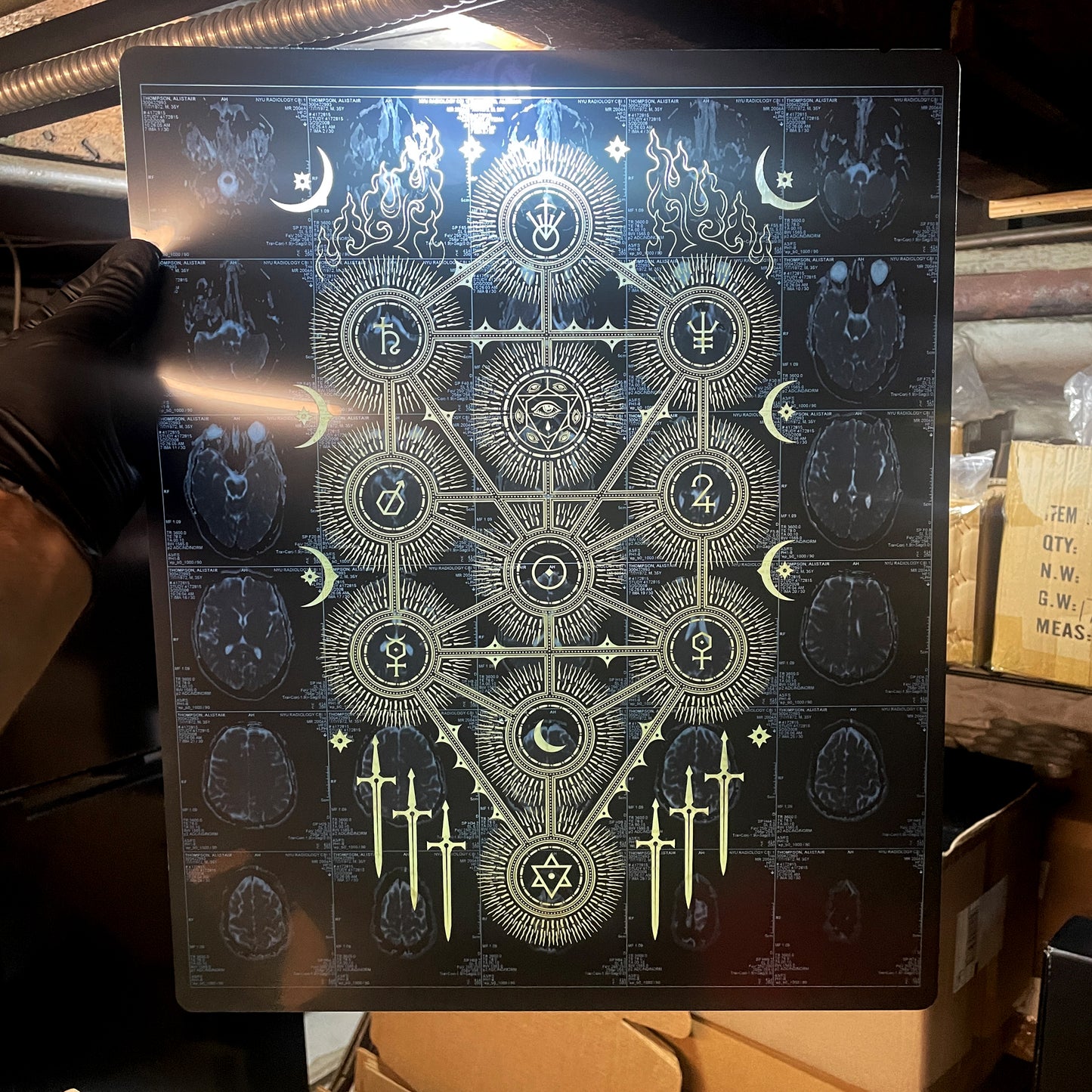 Sephiroth Laser Etched MRI Print 3