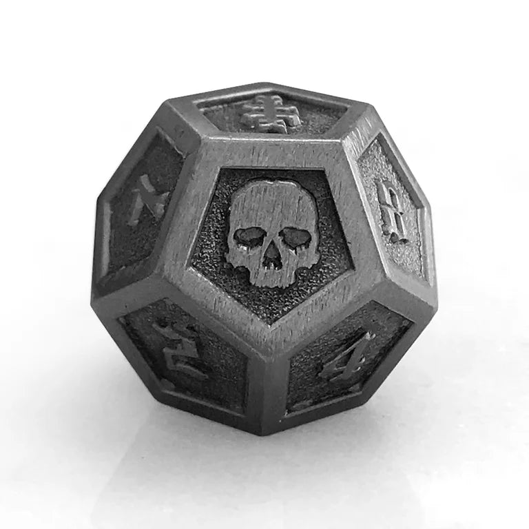 Antique Silver Oracle Die